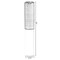 Modern White & Brown Decor Ribbed Accent - 31.5 Inches, Decorative Statement Piece for Living Room, Bedroom, or Office, Tall Floor Vase for Home Décor, Elegant Home Accent, White and Brown Floor Vase